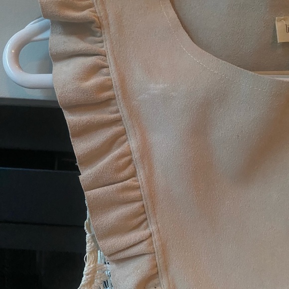 Suede Top with floral cut out sides - Picture 5 of 8